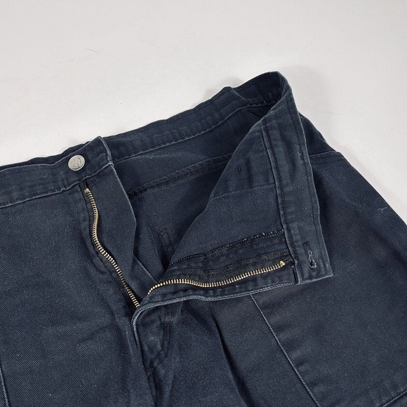 Tiger of London 40x33 Vintage Punk Rock Denim Jeans Black Red Plaid Pocket - Picture 3 of 7